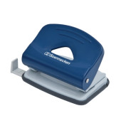 Bürolocher 3274, blau, bis 1,5mm 15 Blatt, mit Anschlagschiene