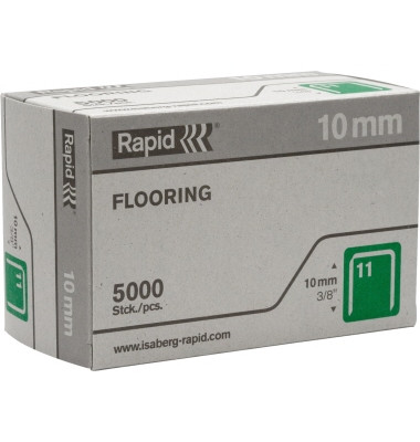 Heftklammern Flooring 23520500, Stahldraht verzinkt, 11/9, Heftleistung 70 Blatt max. 