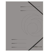 Eckspannmappe Quality 11159670, A4 dunkelgrau Karton 355g, f&uuml;r ca. 300 Blatt