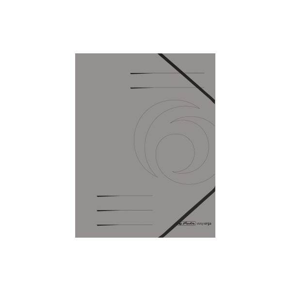 5 Stück Herlitz Eckspannmappe Quality 11159670, A4 dunkelgrau Karton 355g, für ca. 300 Blatt 4008110414836 Herlitz