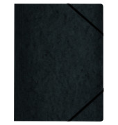 Eckspannmappe Quality 11159688, A4 schwarz Karton 355g, f&uuml;r ca. 300 Blatt
