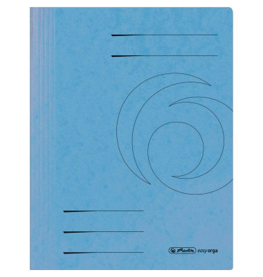 Schnellhefter Quality 11199106, A4, intensiv hellblau, Karton, 355g, Vorderdeckel opak