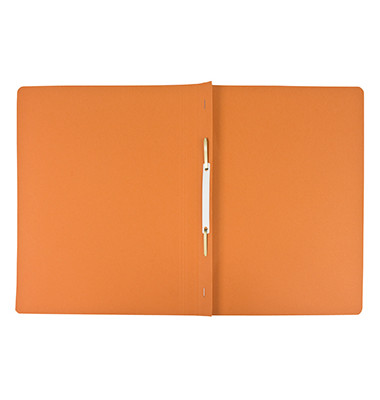 Schnellhefter 125077920, A4, orange, Recyclingkarton, 250g, Vorderdeckel opak