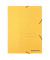 Eckspannmappe 1471, A4 gelb Karton 390g, mit 3 Einschlagklappen