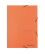 Eckspannmappe 1475, A4 orange Karton 390g, f&uuml;r ca. 250 Blatt, mit 3 Einschlagklappen