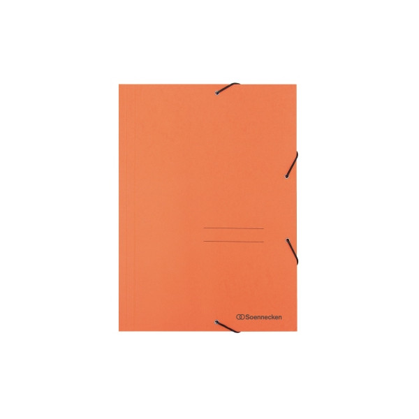 4003630119452 - Eckspannmappe 1475 A4 orange Karton 390g mit 3 Einschlagklappen 4003630119452 Soennecken