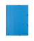 Eckspannmappe 1473, A4 blau Karton 390g, mit 3 Einschlagklappen