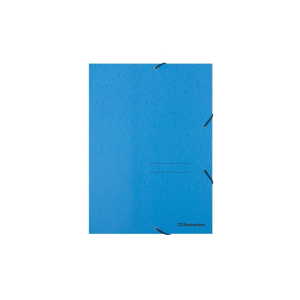 4003630119360 - Eckspannmappe 1473 A4 blau Karton 390g mit 3 Einschlagklappen 4003630119360 Soennecken
