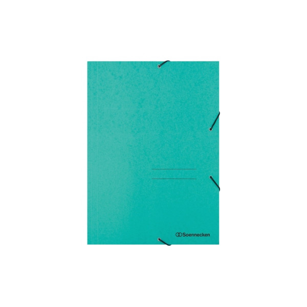 4003630119414 - Eckspannmappe 1474 A4 grün Karton 390g mit 3 Einschlagklappen 4003630119414 Soennecken