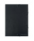 Eckspannmappe 1489, A4 schwarz Karton 390g, mit 3 Einschlagklappen