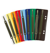 Heftstreifen kurz 3192, 3,4x15cm (BxL), Polypropylen (PP) mit Metalldeckleiste, farbig sortiert