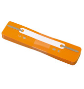 Heftstreifen kurz 3179, 34x150mm, Kunststoff mit Kunststoffdeckleiste, orange