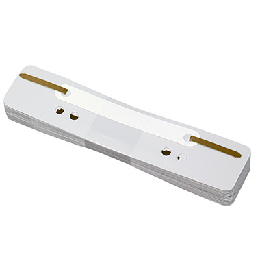 Heftstreifen kurz 3176, 3,4x15cm (BxL), Polypropylen (PP) mit Kunststoffdeckleiste, grau