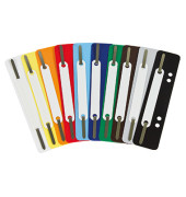 Heftstreifen kurz 3167, 3,4x15cm (BxL), Polypropylen (PP) mit Kunststoffdeckleiste, farbig sortiert