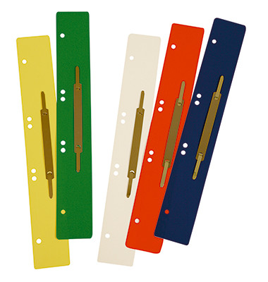 Heftstreifen lang 3162, 45x310mm, Kunststoff mit Metalldeckleiste, farbig sortiert