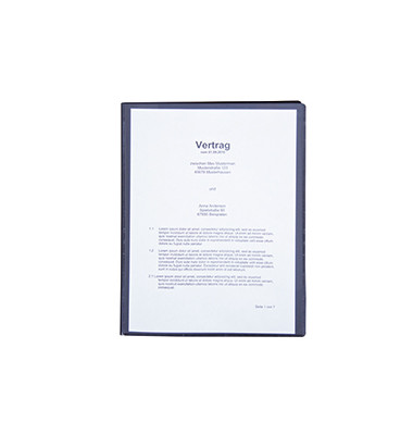 Sichtbuch 125354000, schwarz, A4, mit 40 H&uuml;llen, Polypropylen (PP)