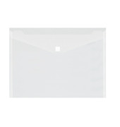Dokumententasche - 125634700, Din A4 quer, farblos-transparent, Polypropylen (PP), Klettverschluss