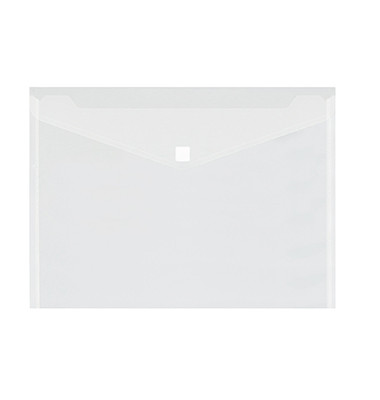 Dokumententasche - 125634700, Din A4 quer, farblos-transparent, Polypropylen (PP), Klettverschluss