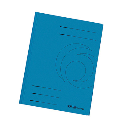 Jurismappe 11076452, A4 blau Karton 320g, mit 3 Einschlagklappen