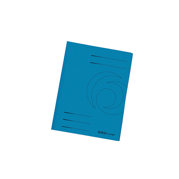 10 Stück Herlitz Jurismappe 11076452, A4 blau Karton 320g, mit 3 Einschlagklappen 4008110396569 Herlitz
