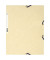 Eckspannmappe Nature Future 55532E, A4 elfenbein Karton 400g, mit 3 Einschlagklappen