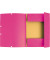Eckspannmappe 55520E, A4 fuchsia Karton 400g, mit 3 Einschlagklappen