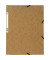 Eckspannmappe 55524E, A4 tabak Karton 400g, mit 3 Einschlagklappen
