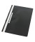 Schnellhefter 1424, A4, schwarz, Polyvinylchlorid (PVC), 80g, Vorderdeckel transparent