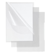 Sichthüllen 1507, A5, transluzent genarbt, oben & rechts offen, 