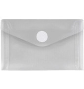 Dokumententasche 40 119 10, Visitenkarten-Format, transparent, Polypropylen (PP), Klettverschluss