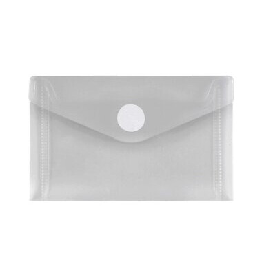 Dokumententasche 40 119 10, Visitenkarten-Format, transparent, Polypropylen (PP), Klettverschluss