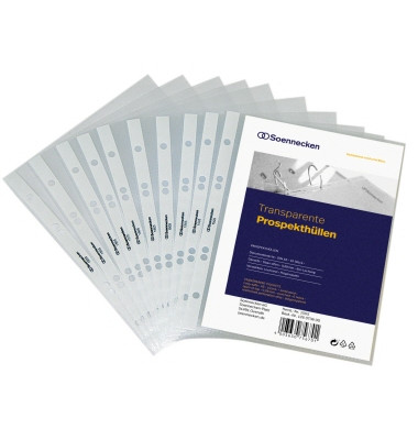 Prospekth&uuml;llen 1506, A5 transluzent genarbt, oben offen, 0,08mm