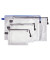 Rei&szlig;verschlusstasche PVC transparent 0,03mm A5 blau/transparent