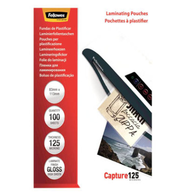 Laminierfolien Capture125 5307101, A7, 83x113mm, 125mic x2, glänzend