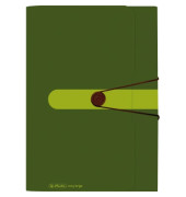 F&auml;chermappe easy orga to go green 11411253 A4 mit 12 F&auml;chern 12-teilig blanko Kunststoff dunkelgr&uuml;n