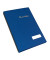 Unterschriftenmappe 1491 A4 Leinen blau mit Einsteckschild 20 Fächer