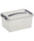 Aufbewahrungsbox Q-line H6160102, 6 Liter mit Deckel, für A5, außen 300x200x140mm, Kunststoff transparent