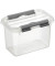 Aufbewahrungsbox Q-Line H6162202, 0,8 Liter, mit Deckel, au&szlig;en 150x100x103mm, Kunststoff transparent