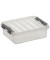 Aufbewahrungsbox Q-Line H6162302, 1 Liter, mit Deckel, au&szlig;en 200x150x60mm, Kunststoff transparent