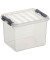 Aufbewahrungsbox Q-line H6162502, 3 Liter mit Deckel, für A6, außen 200x150x140mm, Kunststoff transparent