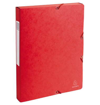 Heftbox Exabox 50305E, A4 rot, 2,5cm F&uuml;llh&ouml;he, Karton 600g