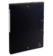 Heftbox Exabox Premium 50301E, A4 schwarz, 2,5cm F&uuml;llh&ouml;he, Karton 600g