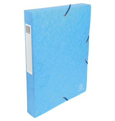 Heftbox Exabox Premium 50406E, A4 t&uuml;rkis, 4cm F&uuml;llh&ouml;he, Karton 600g