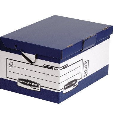 Archivbox Bankers Box Ergo Box System Maxi 0048901 blau/weiß