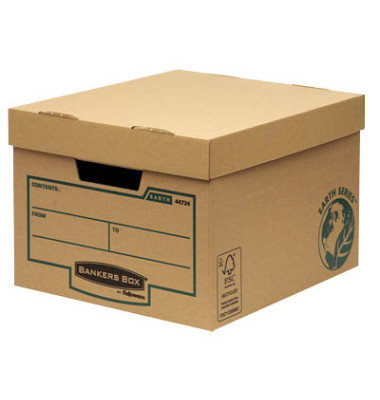 Archivbox Bankers Box Earth Series Budget Box 4472401, A4, braun, innen 320x250x390mm, Karton