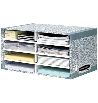 Sortierstation Bankers Box System 08750EU 49x26x31cm grau/weiß Karton