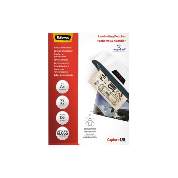 0077511539657 - Laminierfolien Capture125 ImageLast 5396501 A3 297x420mm 125mic x2 glänzend 0077511539657 25 Stück