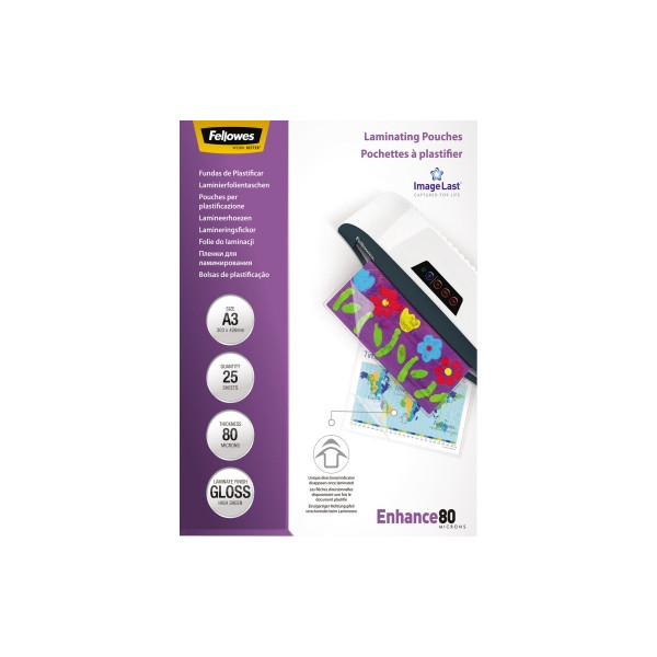 0077511539640 - Laminierfolien Enhance80 ImageLast 5396403 A3 297x420mm 80mic x2 glänzend 0077511539640 25 Stück