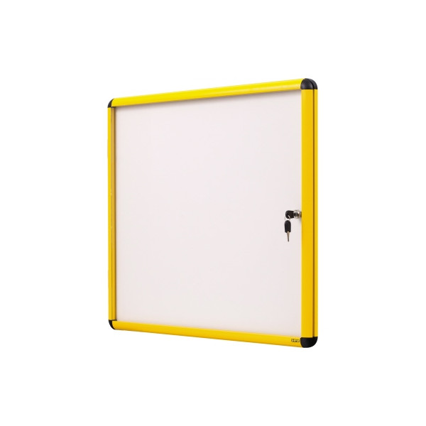 5603750524991 - Schaukasten Enclore Ultrabrite gelb 20 x A4 Metallrückwand weiß magnetisch 5603750524991 Bi-Office