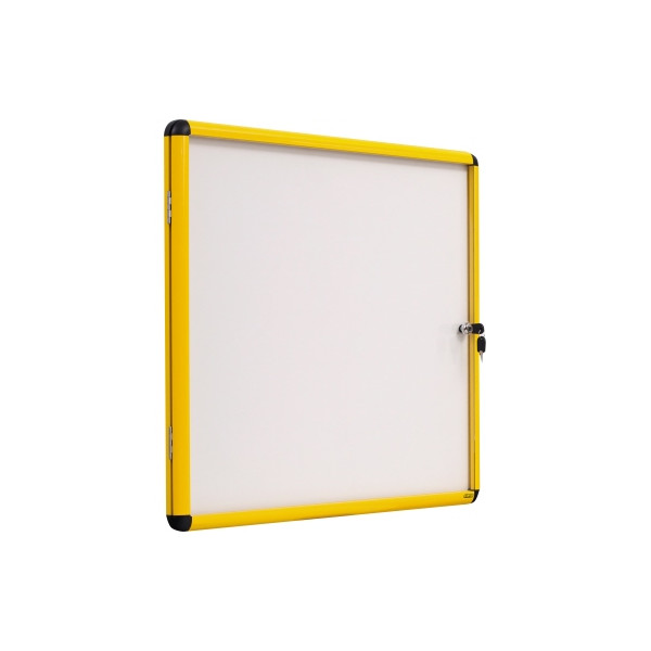 5603750525189 - Schaukasten Enclore Ultrabrite gelb 4 x A4 Metallrückwand weiß magnetisch 5603750525189 Bi-Office